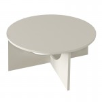 Τραπεζάκι σαλονιού Lemmar Megapap χρώμα sandstone Ø75x36,8εκ.