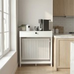 Κονσόλα - Κάλυμμα καλοριφέρ Opelya Megapap χρώμα λευκό 90x31,4x100εκ.