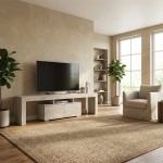 Έπιπλο τηλεόρασης Woodra Megapap χρώμα travertine 180x31,3x50,2εκ.