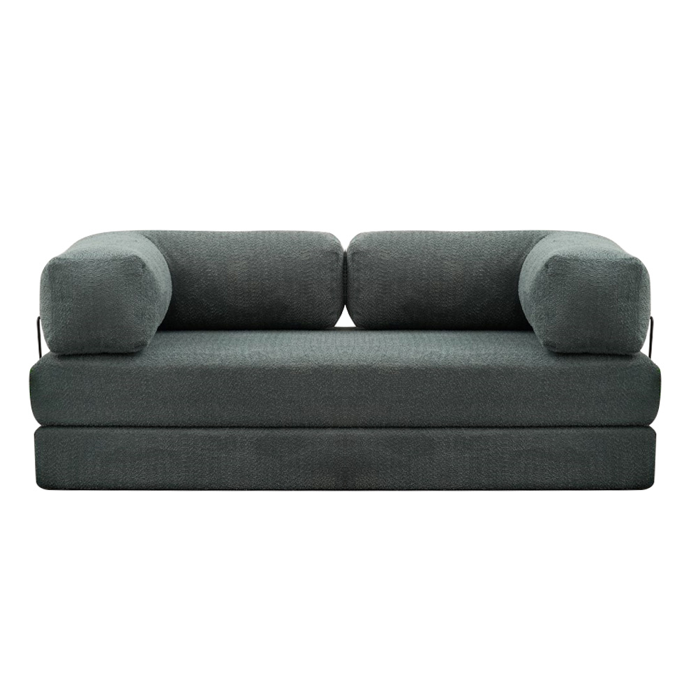 Καναπές - κρεβάτι Comfort Megapap τριθέσιος υφασμάτινος χρώμα μέντα 190x95x75εκ.