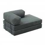 Καναπές - κρεβάτι Comfort Megapap διθέσιος υφασμάτινος χρώμα μέντα 140x95x75εκ.