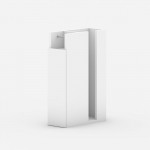 Ντουλάπι μπάνιου Paper Megapap χρώμα λευκό 17x42x66εκ.