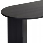 Τραπέζι Sablin Megapap χρώμα black wood 180x89,5x75εκ.