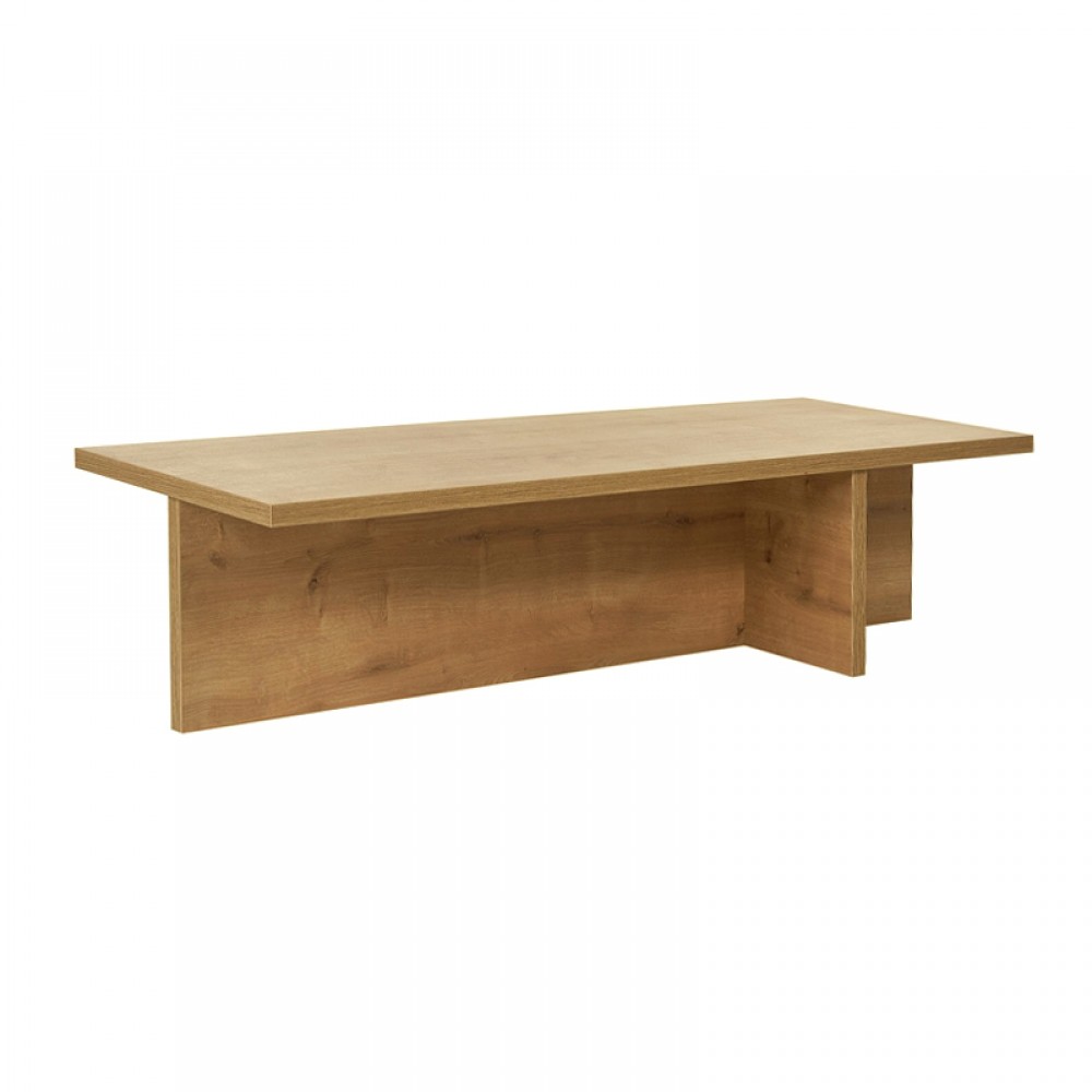 Τραπεζάκι σαλονιού Harbor Megapap χρώμα sapphire oak 120x45x30εκ.