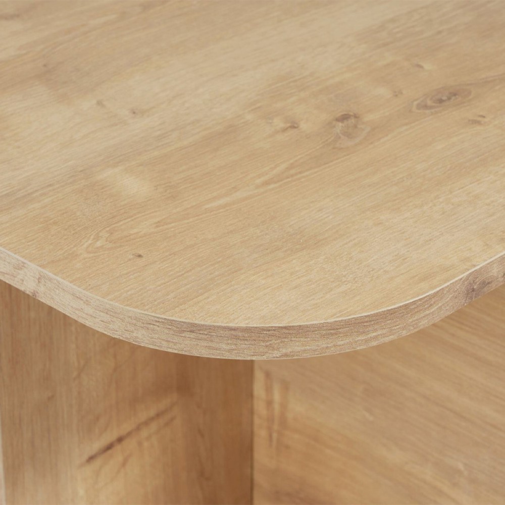 Τραπεζάκι σαλονιού Becaj Megapap χρώμα sapphire oak 120x60x41,4εκ.