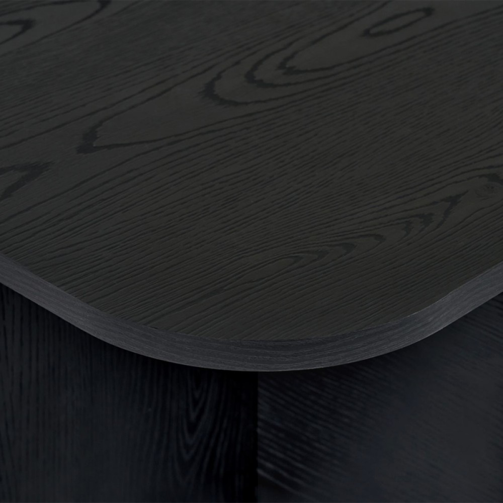 Τραπεζάκι σαλονιού Becaj Megapap χρώμα black wood 120x60x41,4εκ.