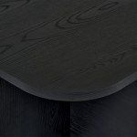 Τραπεζάκι σαλονιού Becaj Megapap χρώμα black wood 120x60x41,4εκ.