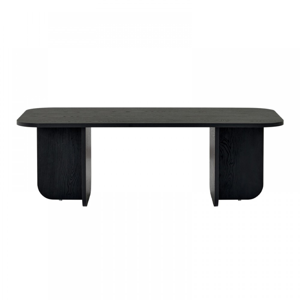 Τραπεζάκι σαλονιού Becaj Megapap χρώμα black wood 120x60x41,4εκ.