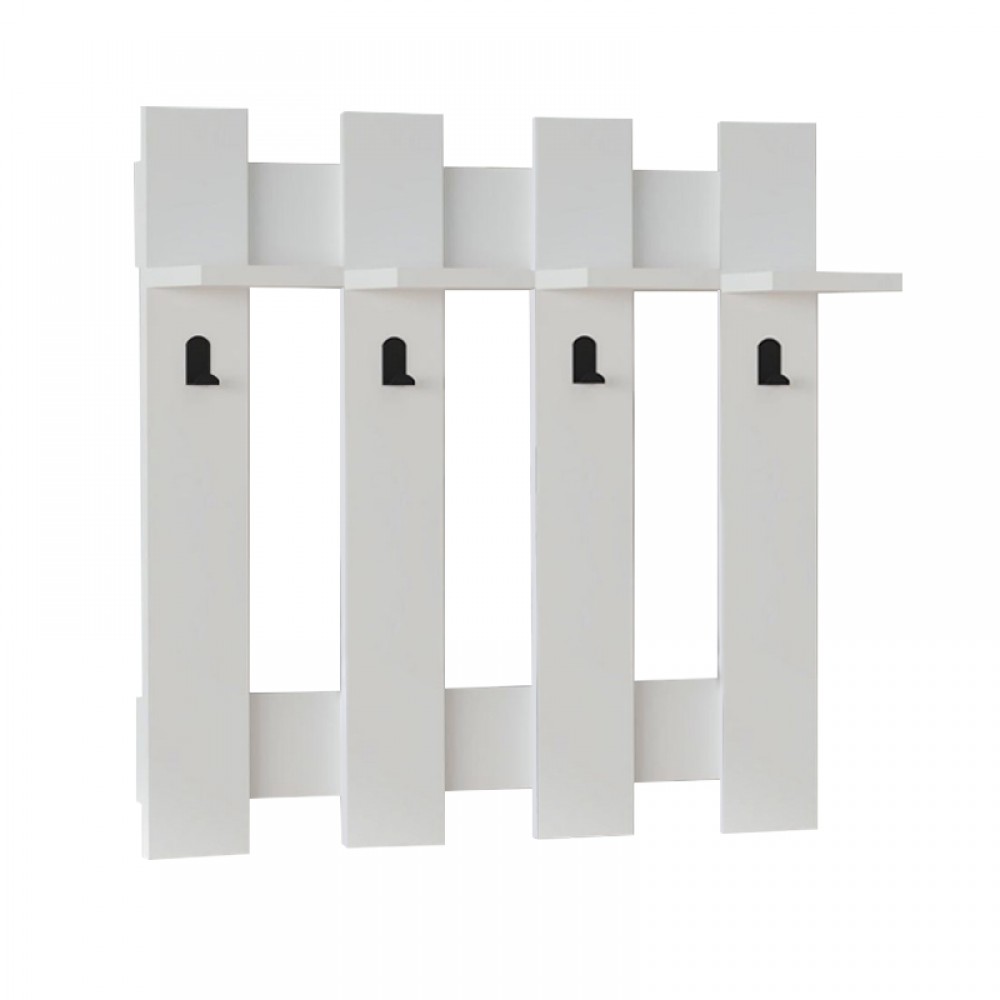 Κρεμάστρα τοίχου Carina Megapap χρώμα λευκό 70x18x70εκ.