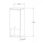 Ντουλάπι μπάνιου επιτοίχιο Mis Megapap χρώμα sapphire oak 30x21,8x71εκ.