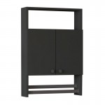 Ντουλάπι μπάνιου επιτοίχιο Ela Megapap χρώμα ανθρακί 60x15x87εκ.