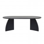 Τραπεζάκι σαλονιού Melina Megapap χρώμα black wood 120x60x40εκ.