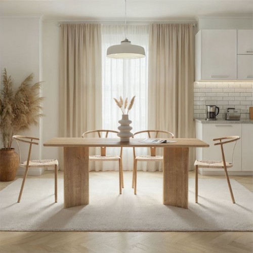 Τραπέζι Linza Megapap χρώμα honey oak 180x90x75εκ.