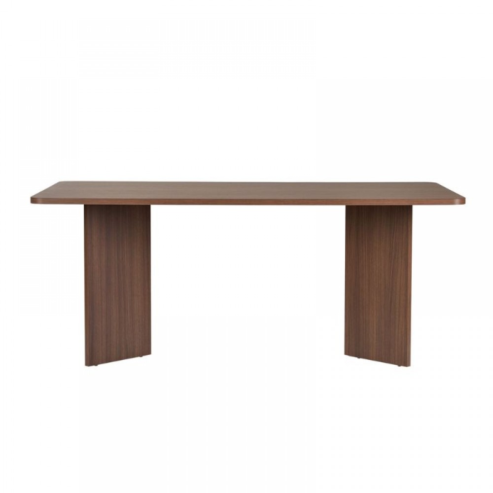 Τραπέζι Linza Megapap χρώμα καρυδί 180x90x75εκ.