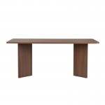 Τραπέζι Linza Megapap χρώμα καρυδί 180x90x75εκ.