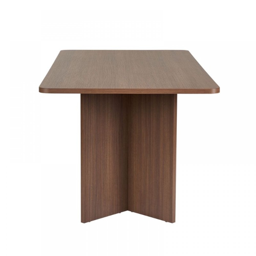 Τραπέζι Linza Megapap χρώμα καρυδί 180x90x75εκ.