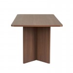 Τραπέζι Linza Megapap χρώμα καρυδί 180x90x75εκ.