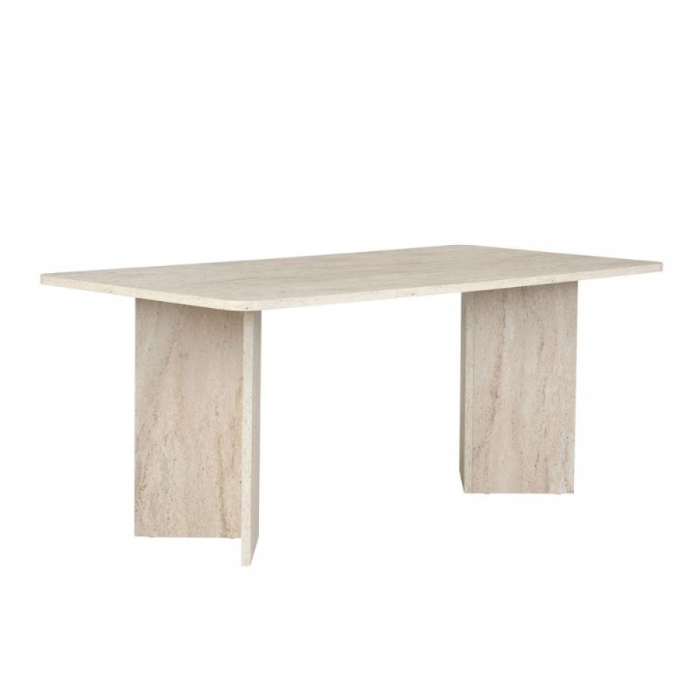 Τραπέζι Linza Megapap χρώμα travertine 180x90x75εκ.