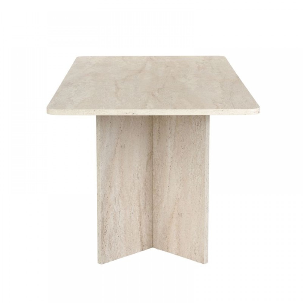 Τραπέζι Linza Megapap χρώμα travertine 180x90x75εκ.