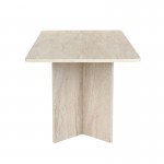 Τραπέζι Linza Megapap χρώμα travertine 180x90x75εκ.