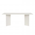 Τραπέζι Linza Megapap χρώμα λευκό 180x90x75εκ.
