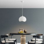 Φωτιστικό οροφής Yontu Megapap E27 fiberglass μονόφωτο χρώμα λευκό 34x29x120εκ.