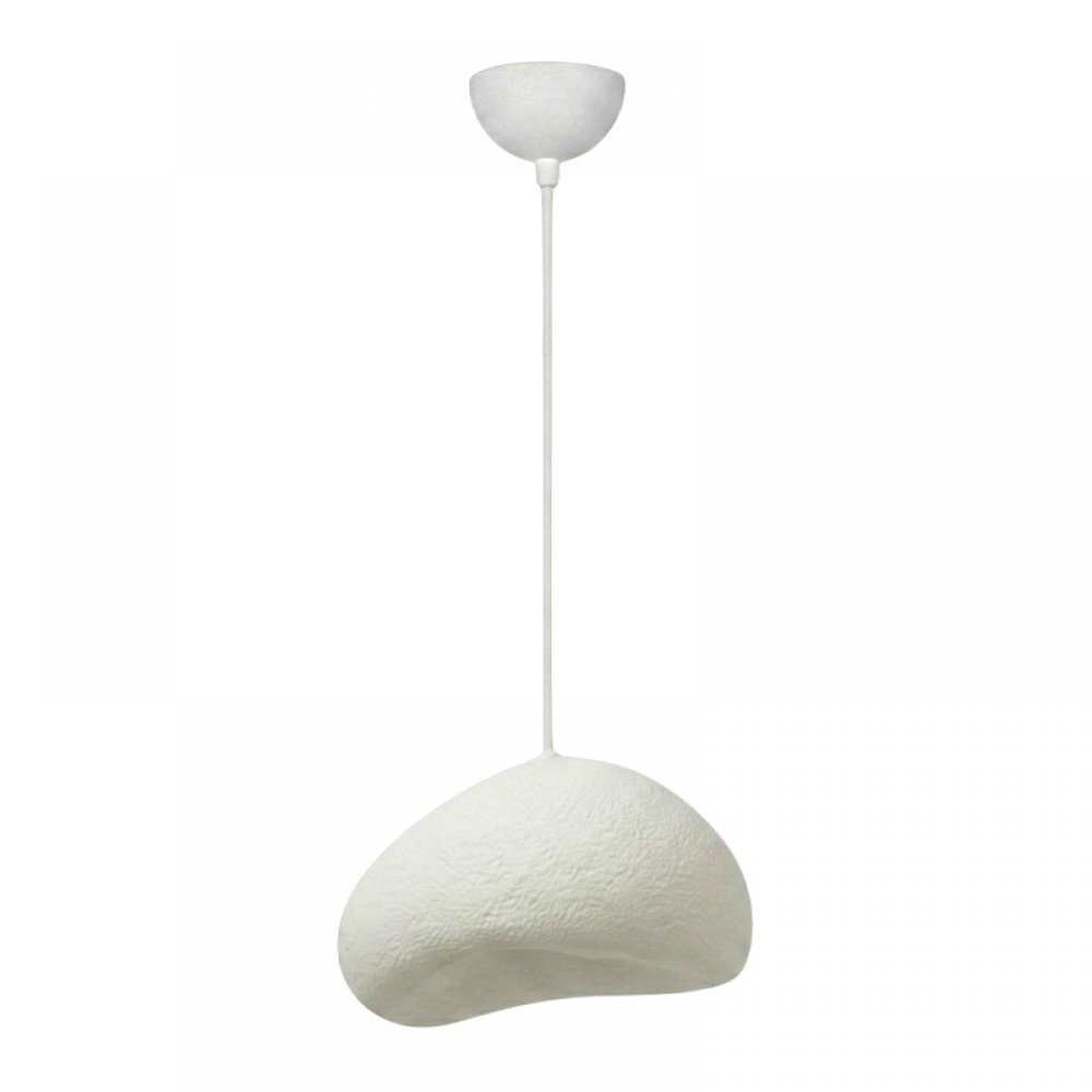 Φωτιστικό οροφής Loval Megapap E27 fiberglass μονόφωτο χρώμα λευκό 32x27x120εκ.