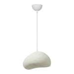 Φωτιστικό οροφής Loval Megapap E27 fiberglass μονόφωτο χρώμα λευκό 32x27x120εκ.