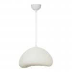 Φωτιστικό οροφής Luna Megapap E27 fiberglass μονόφωτο χρώμα λευκό 30x21x120εκ.