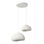 Φωτιστικό οροφής Loval Megapap E27 fiberglass δίφωτο χρώμα λευκό Ø70x115εκ.