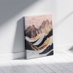 Πίνακας σε καμβά "Abstract Mountain" Megapap ψηφιακής εκτύπωσης 70x100x3εκ.