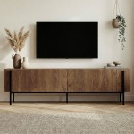Έπιπλο τηλεόρασης Nexus Megapap χρώμα καρυδί 180x30x45,5εκ.