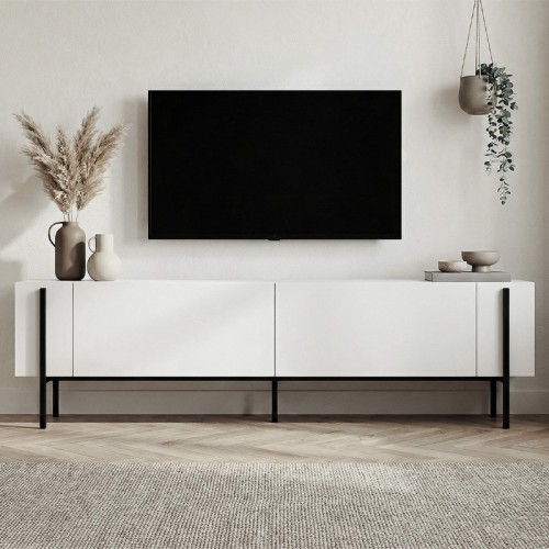 Έπιπλο τηλεόρασης Nexus Megapap χρώμα λευκό 180x30x45,5εκ.