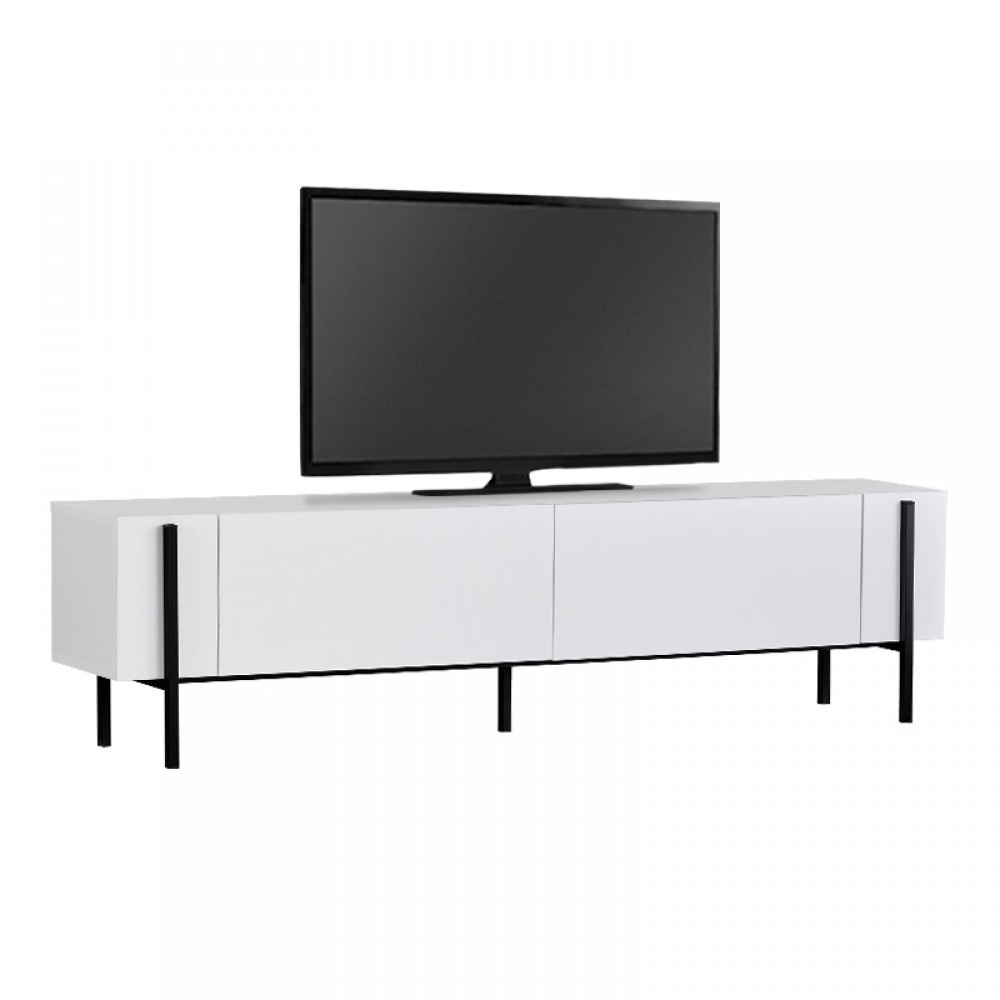 Έπιπλο τηλεόρασης Nexus Megapap χρώμα λευκό 180x30x45,5εκ.
