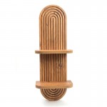 Ραφιέρα τοίχου Artwill Megapap Mdf χρώμα oak 26x13x70εκ.