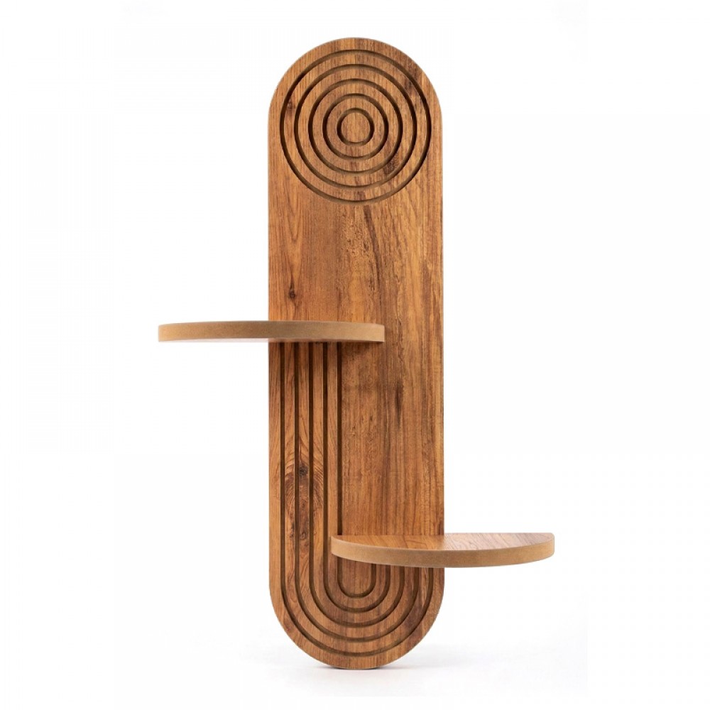 Ραφιέρα τοίχου Artwill Megapap Mdf χρώμα oak 46x13x70εκ.