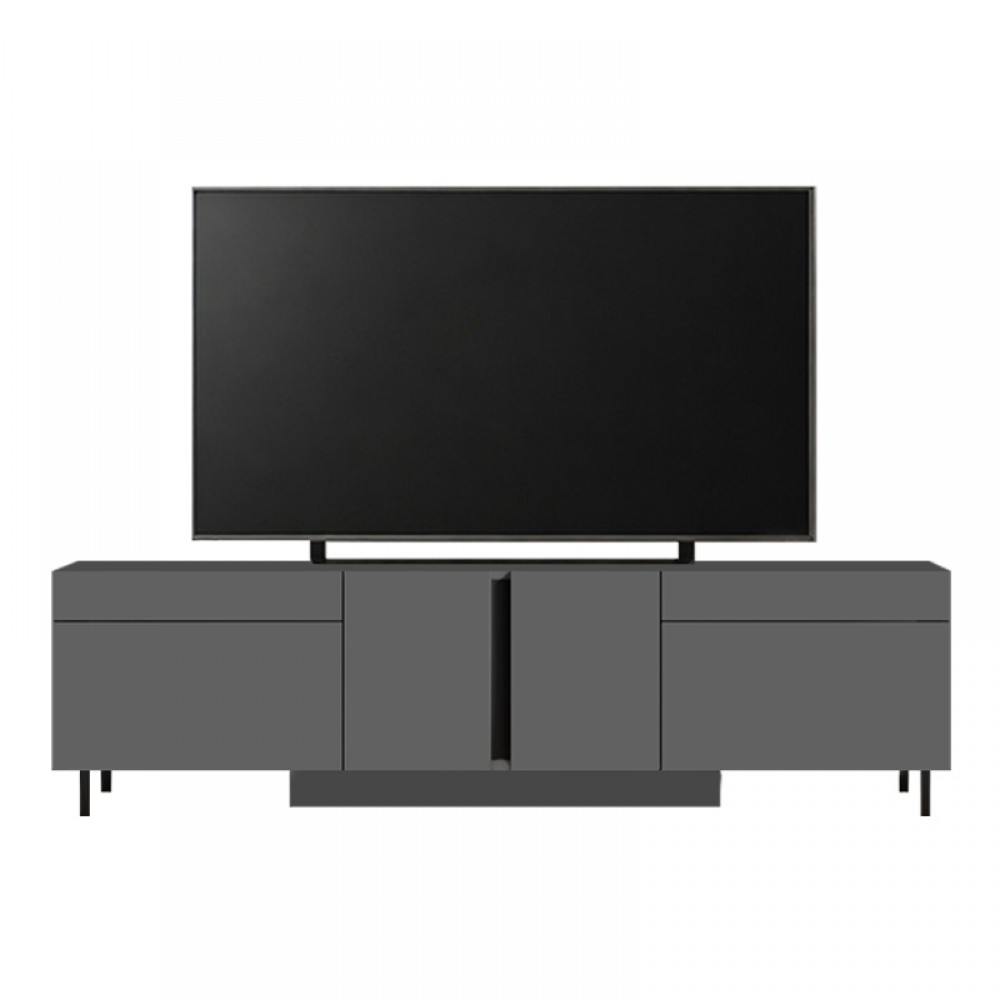 Έπιπλο τηλεόρασης Arlen Megapap με Led Rgb χρώμα ανθρακί 180x32x50εκ.