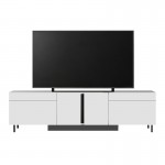 Έπιπλο τηλεόρασης Arlen Megapap με Led Rgb χρώμα λευκό 180x32x50εκ.