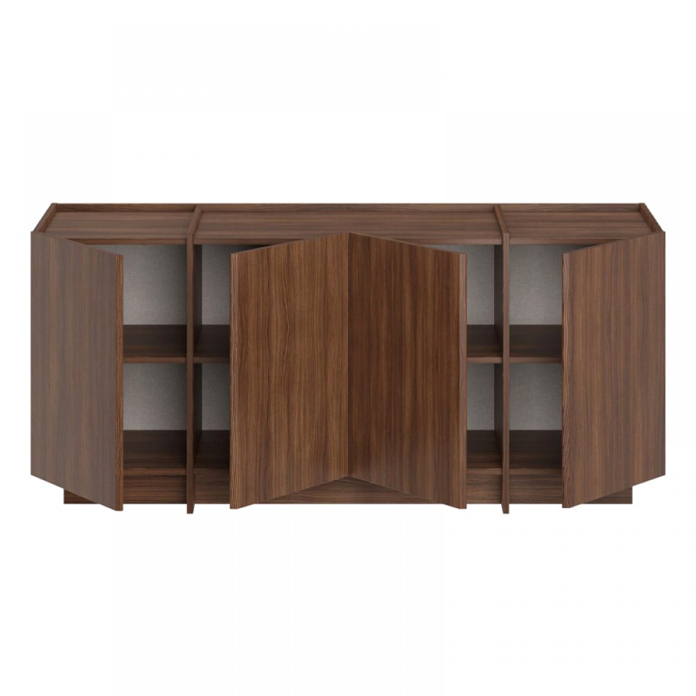 Μπουφές Dorma Megapap χρώμα καρυδί 180x45x80,2εκ.