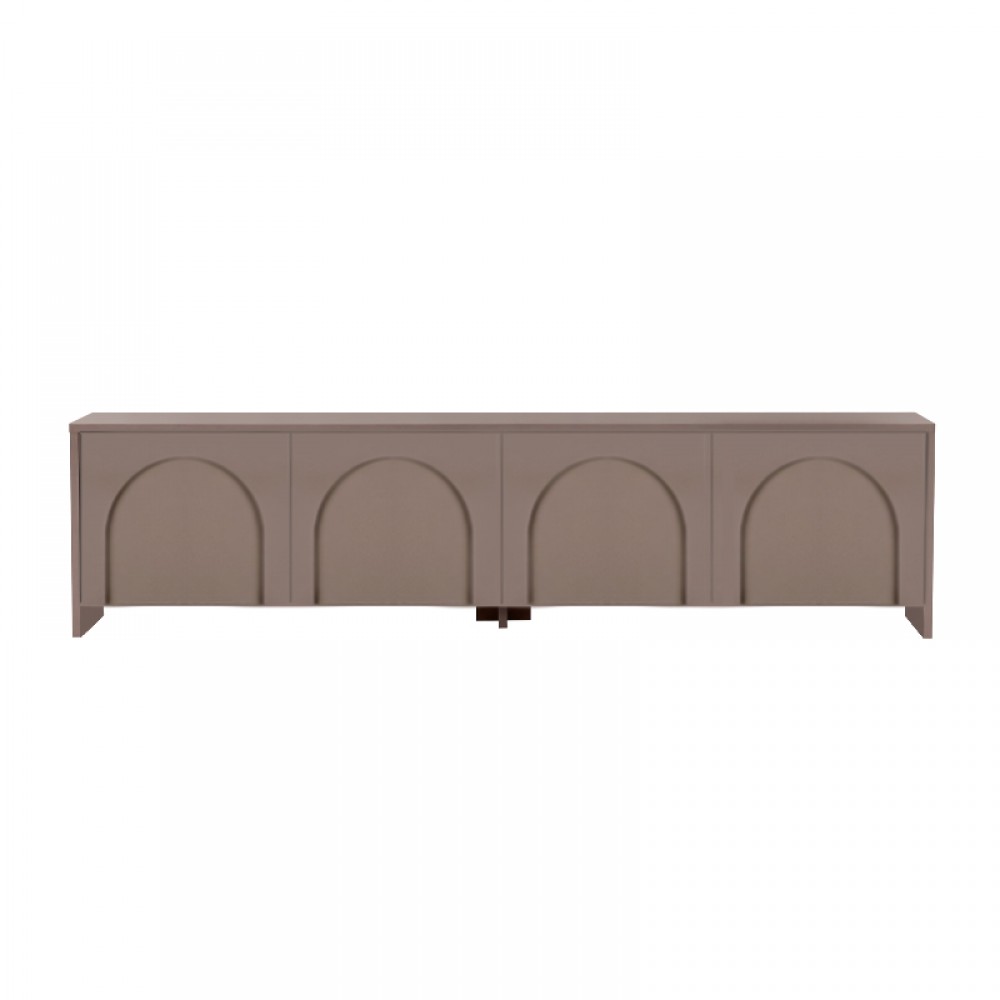 Έπιπλο τηλεόρασης Aurelia Megapap χρώμα μόκα 180x32x45εκ.