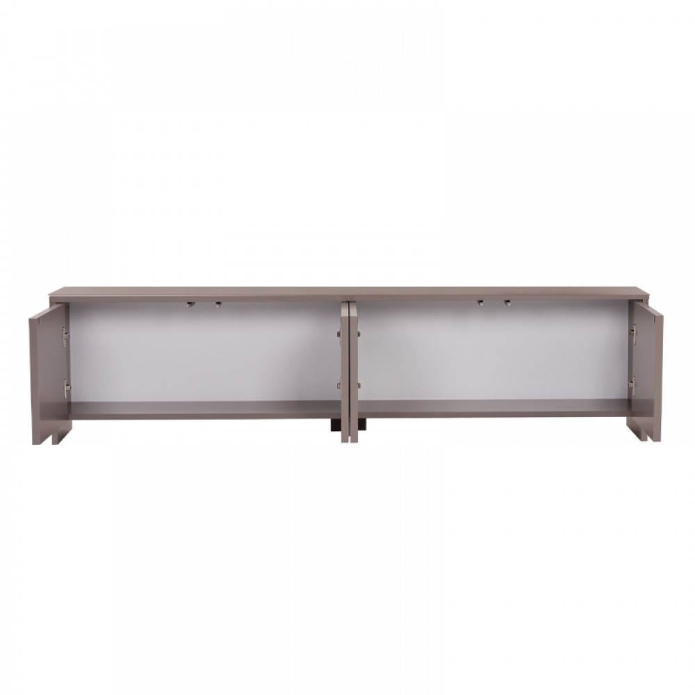Έπιπλο τηλεόρασης Aurelia Megapap χρώμα μόκα 180x32x45εκ.