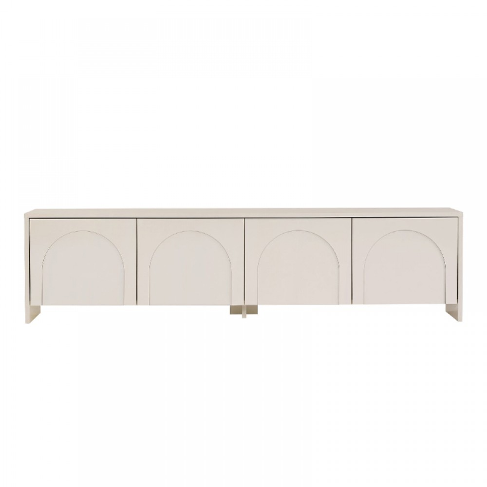 Έπιπλο τηλεόρασης Aurelia Megapap χρώμα κρεμ 180x32x45εκ.