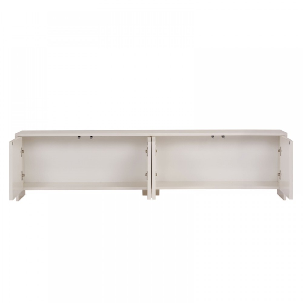 Έπιπλο τηλεόρασης Aurelia Megapap χρώμα κρεμ 180x32x45εκ.