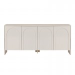 Μπουφές Aurelia Megapap χρώμα κρεμ 180x45x80εκ.