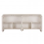 Μπουφές Aurelia Megapap χρώμα κρεμ 180x45x80εκ.