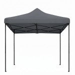 Κιόσκι - Gazebo Bari Megapap πτυσσόμενο μεταλλικός σκελετός - αδιάβροχο ύφασμα χρώμα γκρι 3x3x3,10m.
