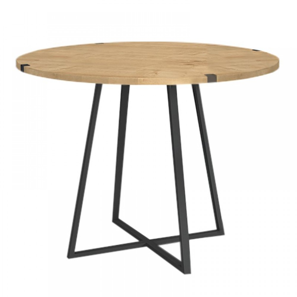 Σετ τραπεζαρία 5τμχ Rubes - Jacob Megapap χρώμα φυσικό οξιάς - κυπαρισσί Ø100x78εκ.