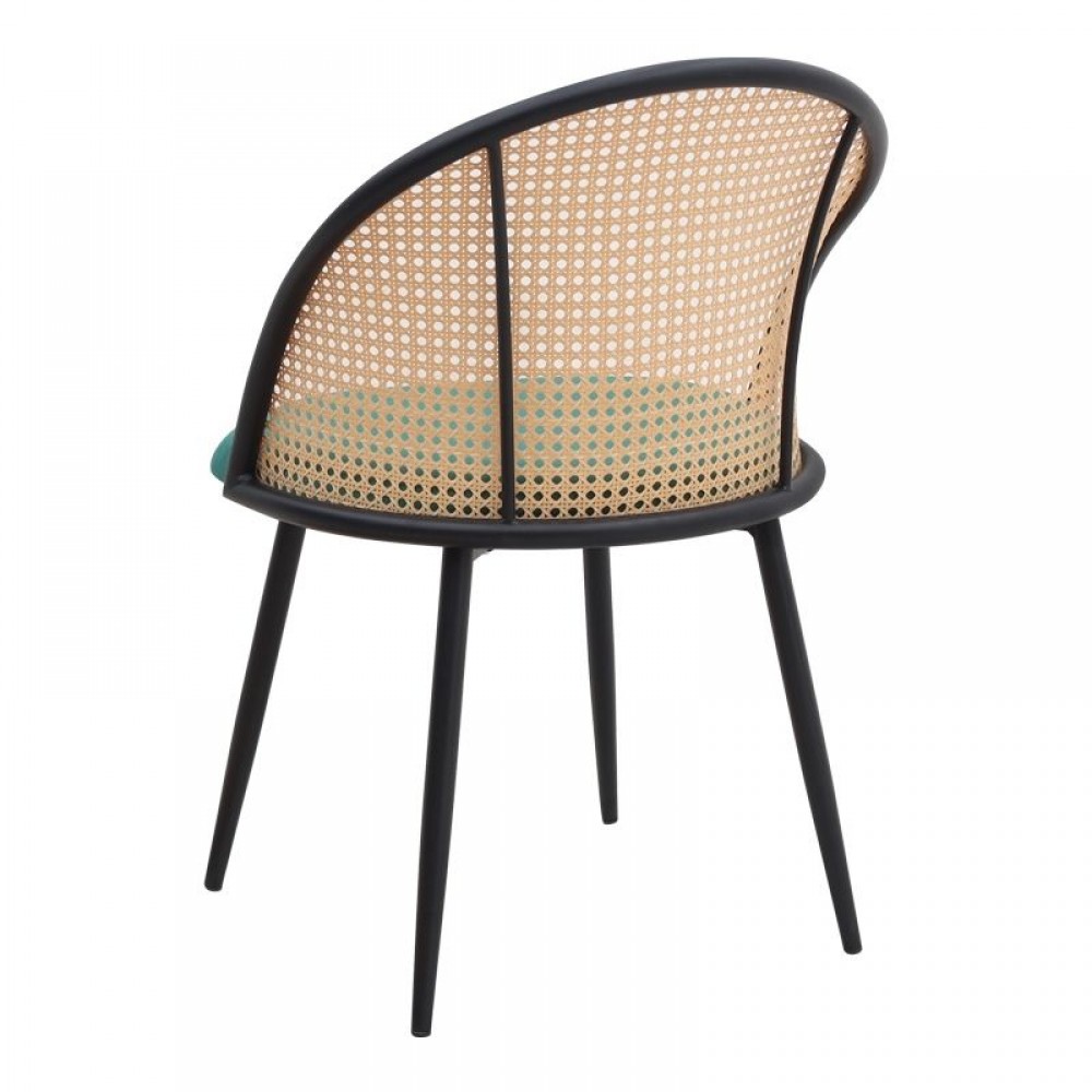 Σετ τραπεζαρία 5τμχ Allos - Jacob Megapap χρώμα sapphire oak - κυπαρισσί 75x75x77εκ.