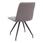 Σετ τραπεζαρία 5τμχ Darlen - Bianca Megapap χρώμα sapphire oak - ανοιχτό μπεζ 125x72x74εκ.