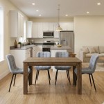 Σετ τραπεζαρία 5τμχ Darlen - Chiara Megapap χρώμα καρυδί - γκρι 125x72x74εκ.